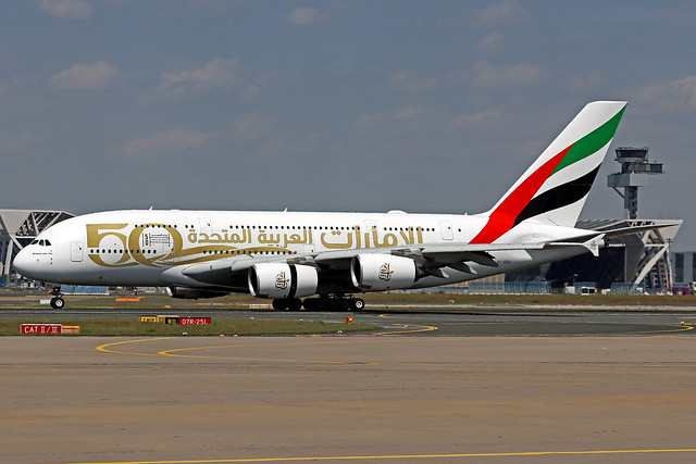 Emirates Airbus A380-842 A6-EUU FRA 11-05-22