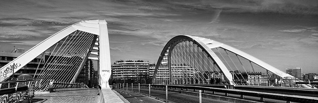 Cámara Sigma Merrill DP1. Puente de Calatrava. Barcelona. Imagen 1 de 8. 16-05-22