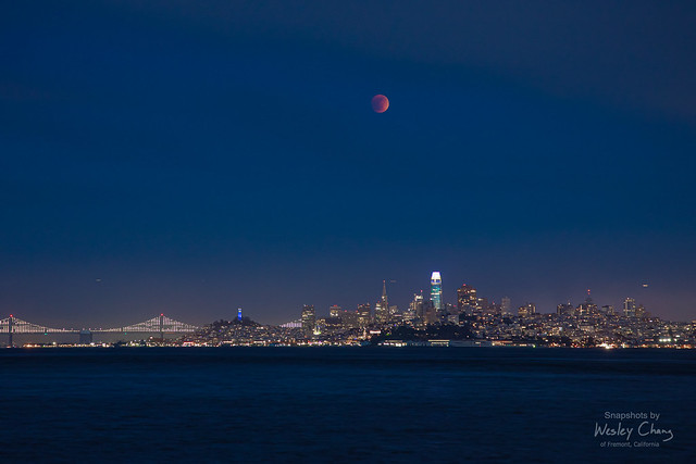 Blood Moon over the City