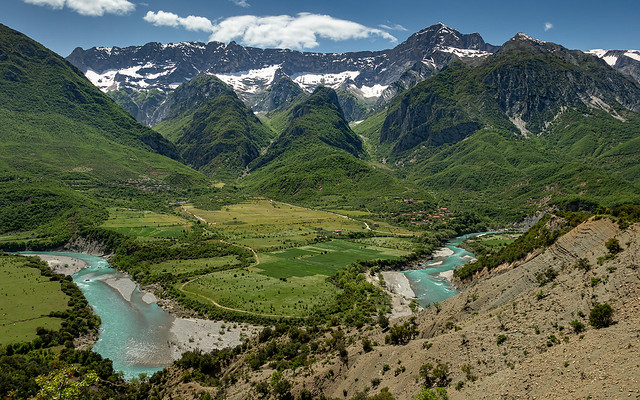 Vjosa river Valley, Albania