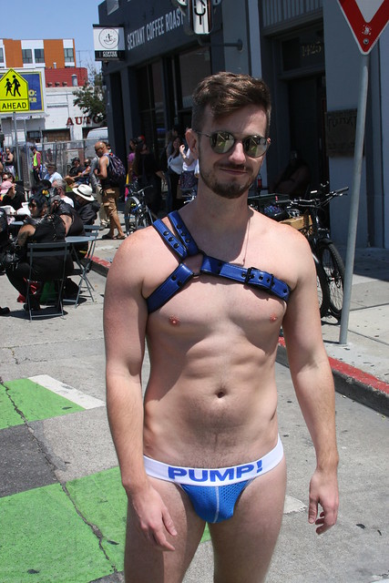 HANDSOME YOUNG MUSCLE HUNK ! photographed by ADDA DADA at DORE ALLEY FAIR 2021 ! (safe photo) (50+ FAVES)