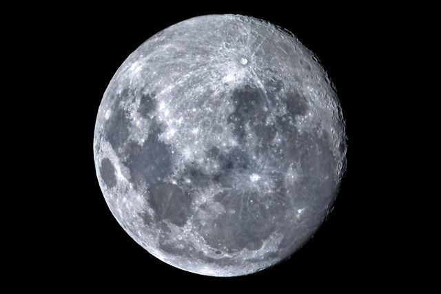 The Moon from Melbourne, Australia