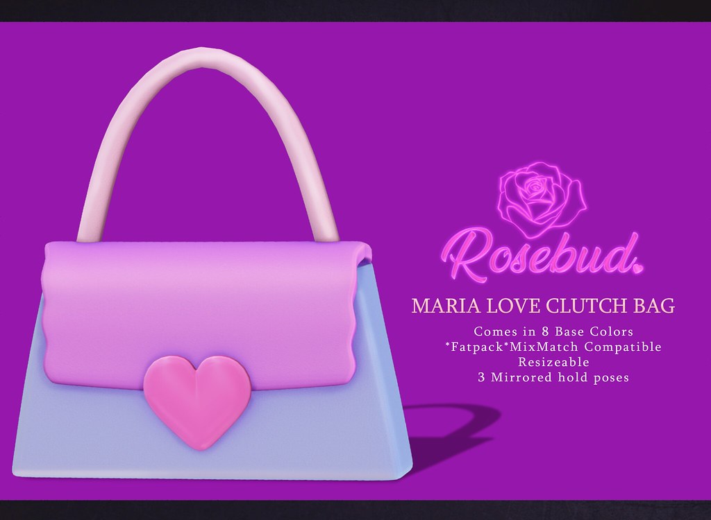[Rosebud.] Maria Love Clutchbag