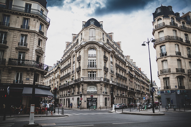 View of the Parisian street