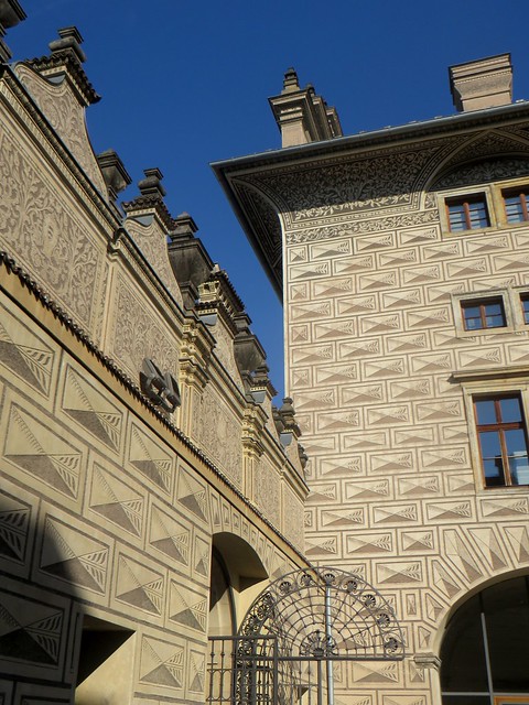 Palais Schwarzenberg (1545-1542, place Hradčany, Prague, République tchèque.