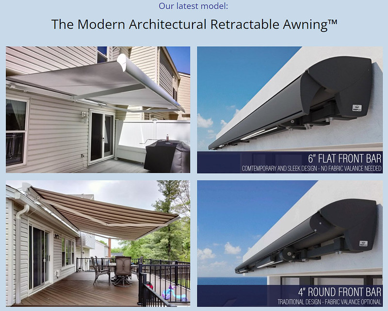 Modern Retractable Awning - Hoffman Awning Company