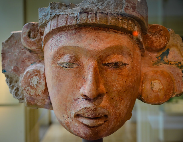 Maya - Portrait of Nobleman, 700 AD at San Antonio Museum of Art SAMA - San Antonio TX