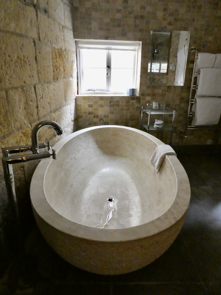 Limestone bathrs at the Cotswold House Hotel, Chipping Campden