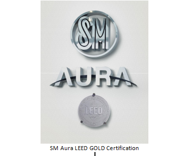 SM Aura LEED Gold Certification