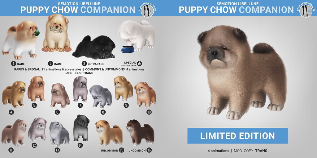 SEmotion Libellune Puppy Chow Companion
