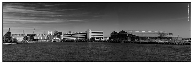 from the fishing pier, seaport district, boston, ma