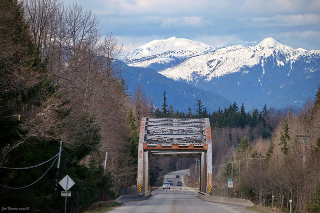 Spring time on the road outta town - Highway 37 @ Hirsch Creek, between Kitimat & Cable Car - 20 April 2022 [© WCK-JST]