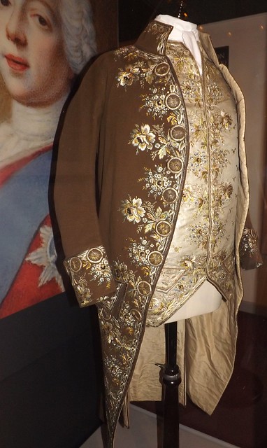 18th century Jacket and Waistcoat,  alleged to have been Charles Edward Stuart's - worn in his later years.   Inverness Museum.