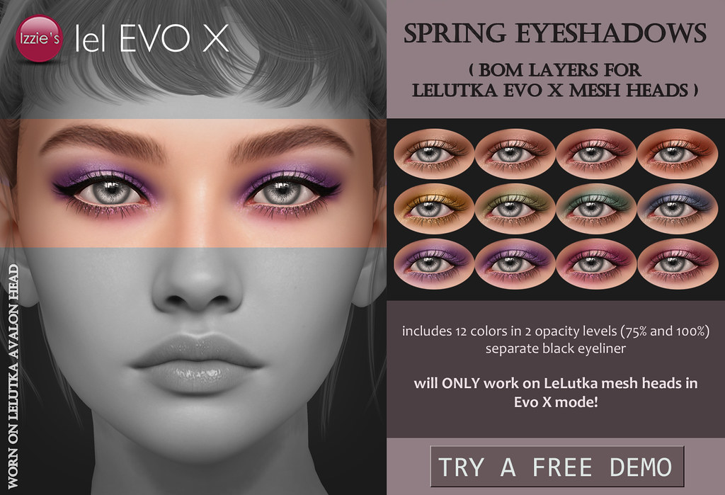Spring Eyeshadows (LeLutka Evo X) for TLC