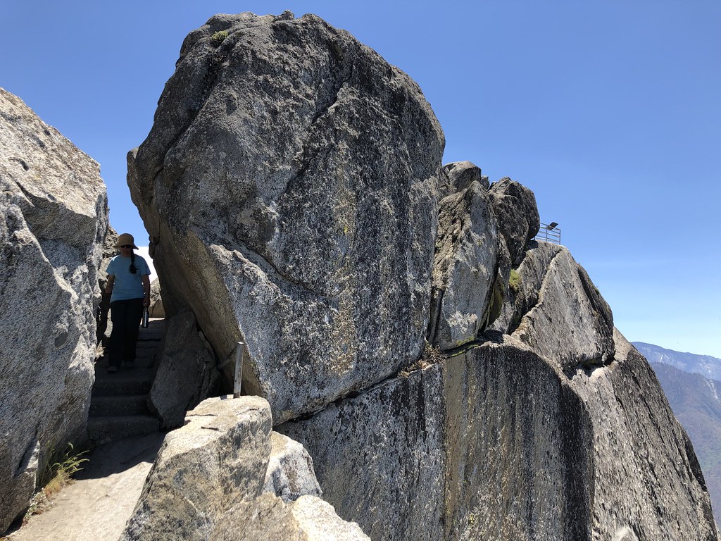 Nearing the Top of Moro Rock in Sequoia NP