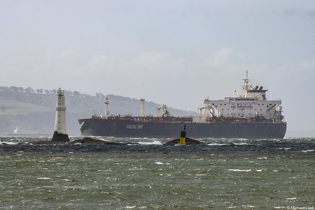 The Bahamas-registered crude oil tanker Tainlong Spirit; off Kirn, Firth of Clyde, Argyll & Bute, Scotland.