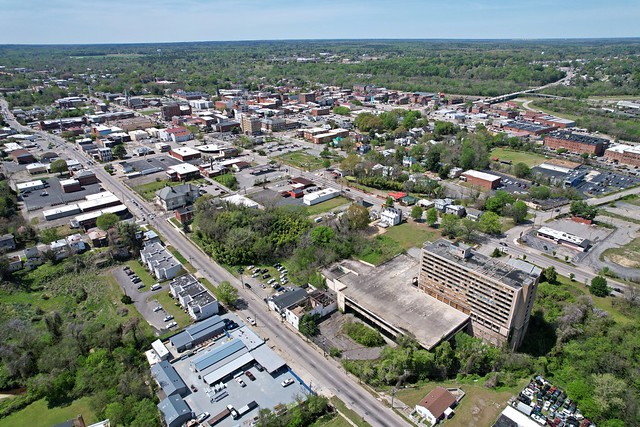 Aerial view of downtown Petersburg, Virginia [04]