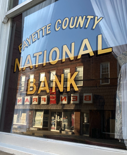 Fayetteville WV ~ National Bank window