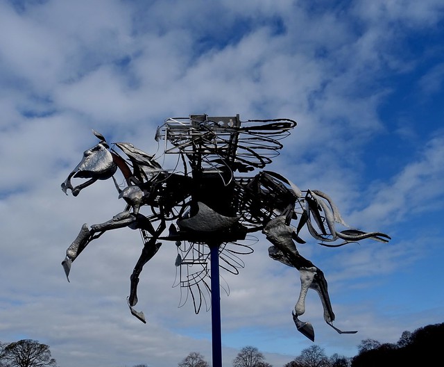 Wings Of Glory At Chatsworth House Pegasus Sculpture March 2022 Sony HX60-B