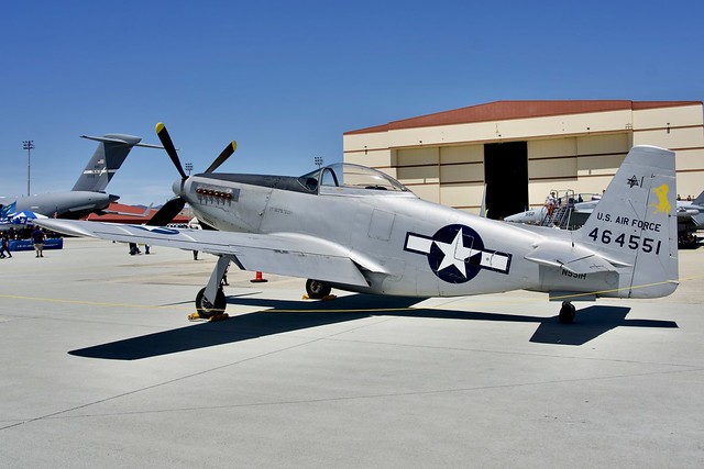 1944 North American F-51-H-5-NA (P-51H) N551H c/n 44-64314 Travis Air Force Base airshow. Fairfield California 2022.