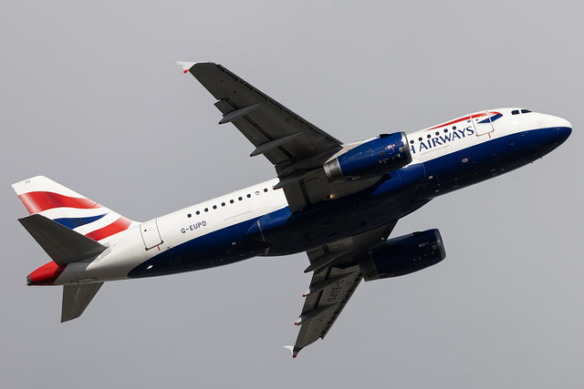 London Heathrow: British Airways (BA / BAW) |  Airbus A319-131 A319 | G-EUPD | MSN 1142