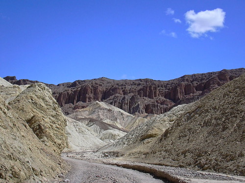 Continuing up Golden Canyon toward the Red Cathedral, Death Valley National Park, California
