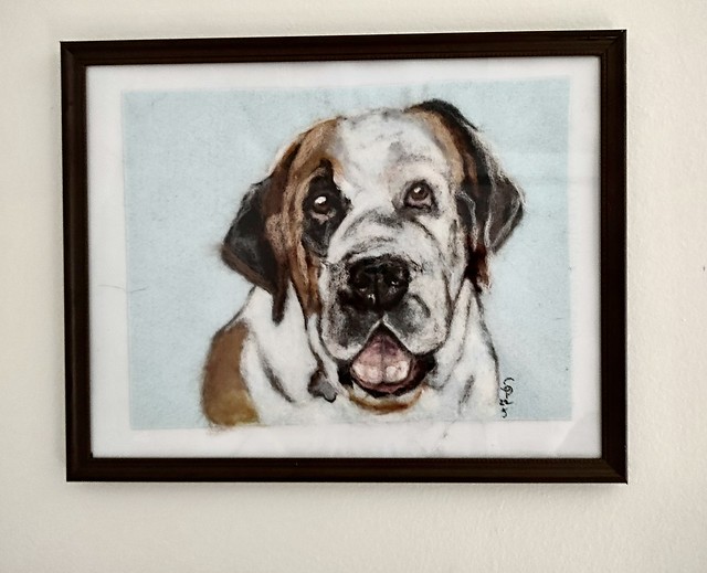 Hank dog portrait by Dexihexi Pouch Puppies