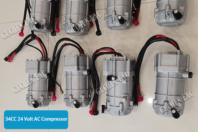 24 volt electric air conditioning DC compressor