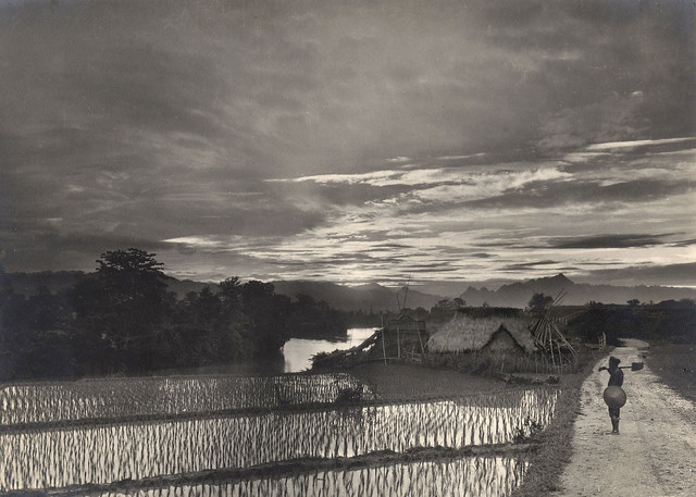 Sunset in the Cao Bang province (Vietnam). Ca. 1920.