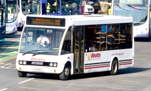 YJ05 WCO ‘Stotts BUS & COACH TRAVEL’. Optare Solo M780 /1 on Dennis Basford’s railsroadsrunways.blogspot.co.uk’