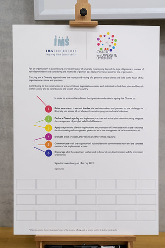 Session de signature officielle et 10 ans de la Charte de la Diversité Lëtzebuerg, le 18 mai 2022