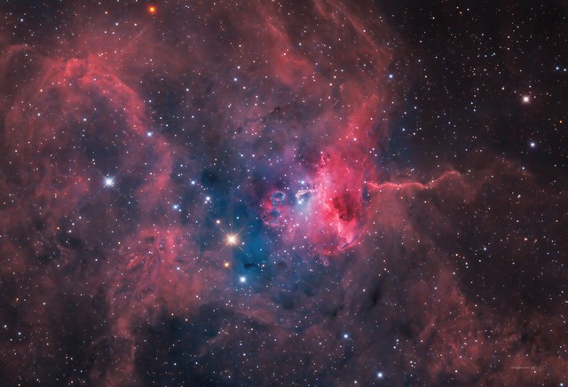 The Spider Nebula (Sh2-234, IC417) in Hα/OIII+rgb