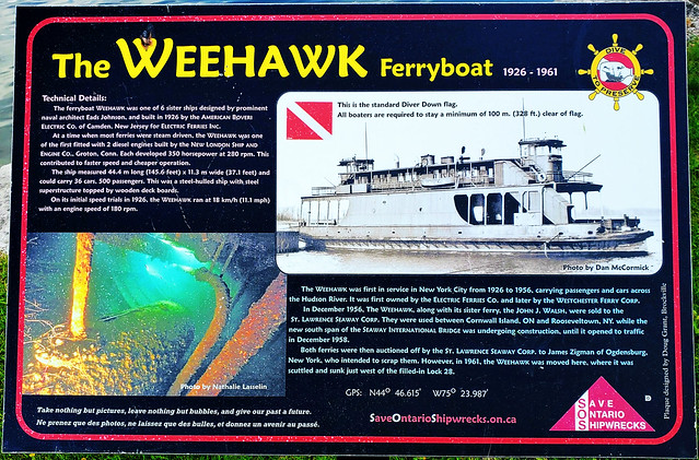 The Weehawk Ferryboat Wreck in the old Galop Canal