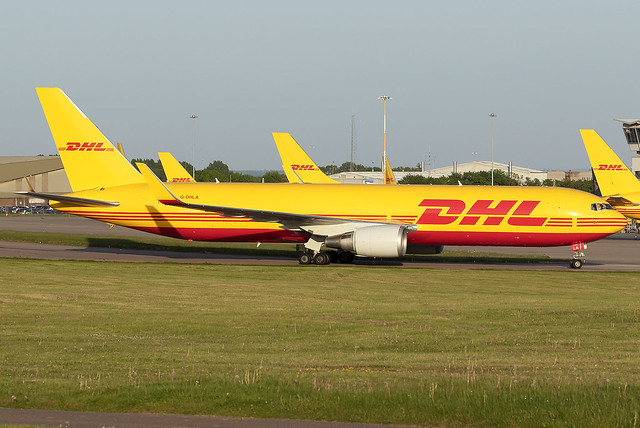 DHL Boeing 767-300F G-DHLA at East Midlands Airport EMA/EGNX
