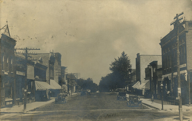 Main Street, Looking North, 1911 - Hebron, Indiana