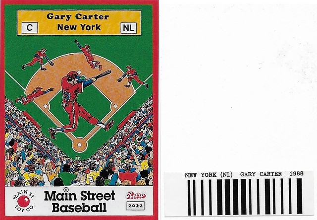 2022 Main Street Baseball Retro Customs with barcode - Carter, Gary