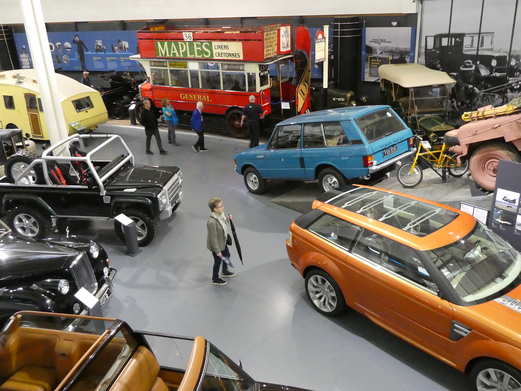 Vehicles on display at the British Motor Museum,