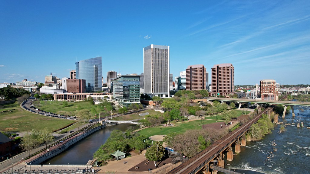 Skyline of Richmond, Virginia from over the James River [05]