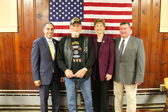 Department of Veterans Affairs Commissioner Saadi, Richard Kurtz, Rep. Zawistowski, Sen. Kissel.