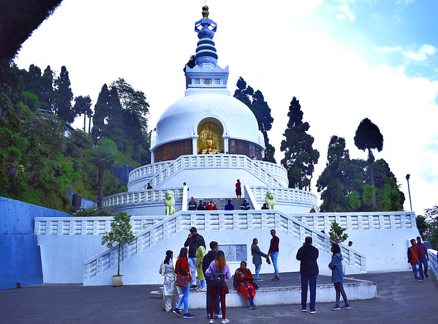 Peace pagoda, Darjeeling (front view)!