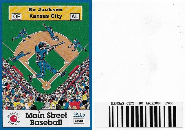 2022 Main Street Baseball Retro Customs with barcode - Jackson, Bo