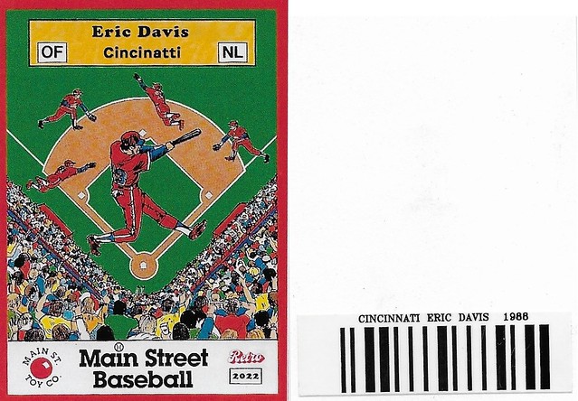 2022 Main Street Baseball Retro Customs with barcode - Davis, Eric