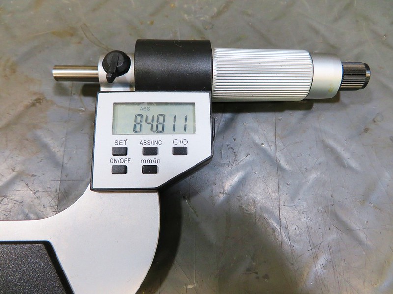 Bore Gauge Calibration In mm Shown On The Micrometer Readout