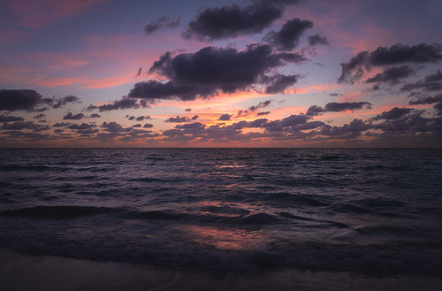 miami beach ocean sea seascape waves clouds florida america landscape