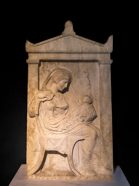 Stele  of  Ampharete and her grandchild - I