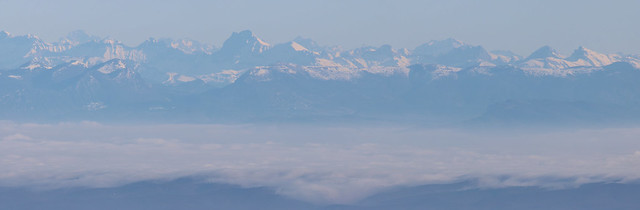 Panorama depuis le mont Lozère.