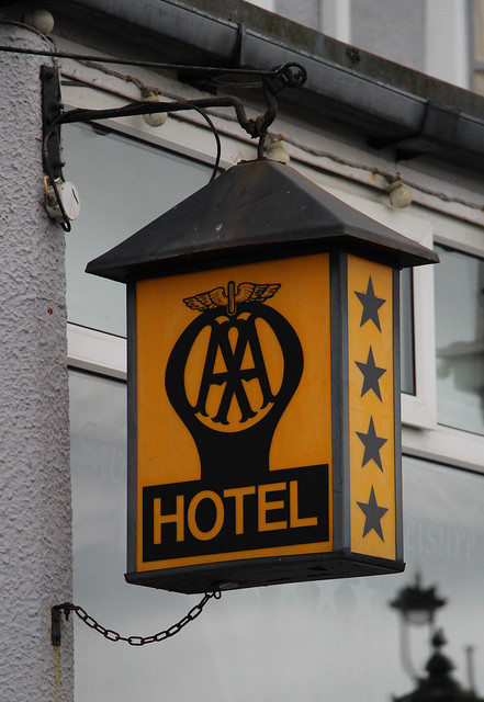 Old AA Approved Hotel Sign in Llandudno