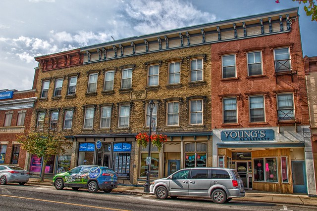 Prescott Ontario - Canada - Commercial Buildings 1890' - Victorian  Architecture - Mechanics Block  - 1874