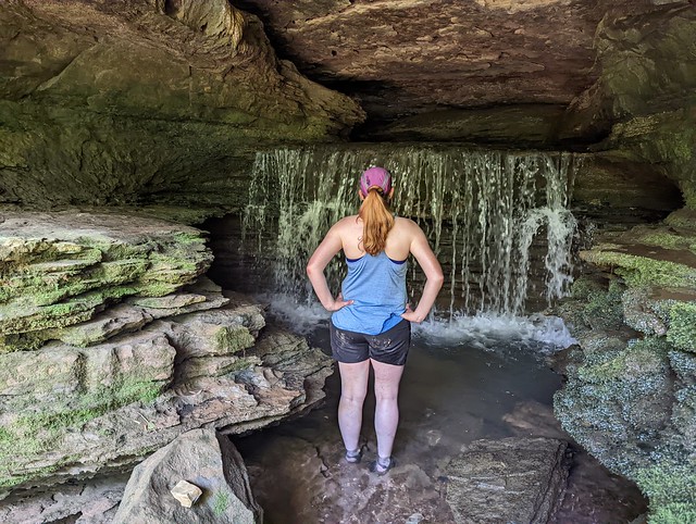 Kelli Sutherland, Waterfall Cave, White County, Tennessee