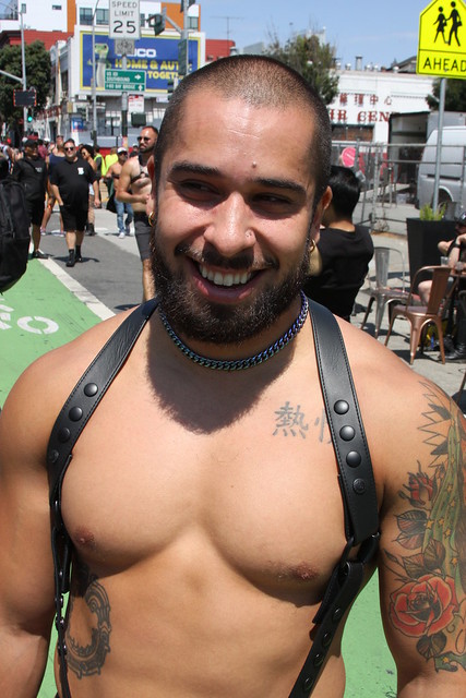 SEXY CUTE MUSCLE STUD ! photographed by ADDA DADA at DORE ALLEY FAIR 2021 ! (safe photo)
